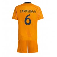 Real Madrid Eduardo Camavinga #6 Replica Away Minikit 2024-25 Short Sleeve (+ pants)